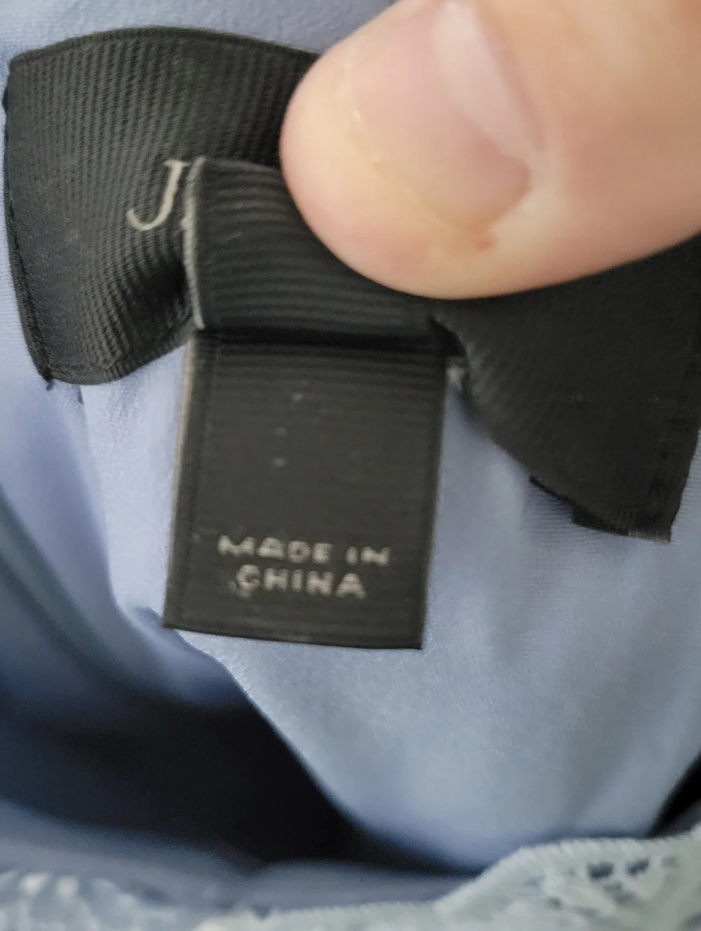 J. Crew Women's Light Blue Lace Midi Dress with Spaghetti Straps, Size 4 - Picture 9 of 12